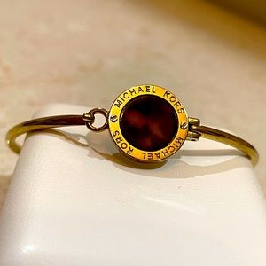Gold and Tortise Shell Michael Kors Bangle